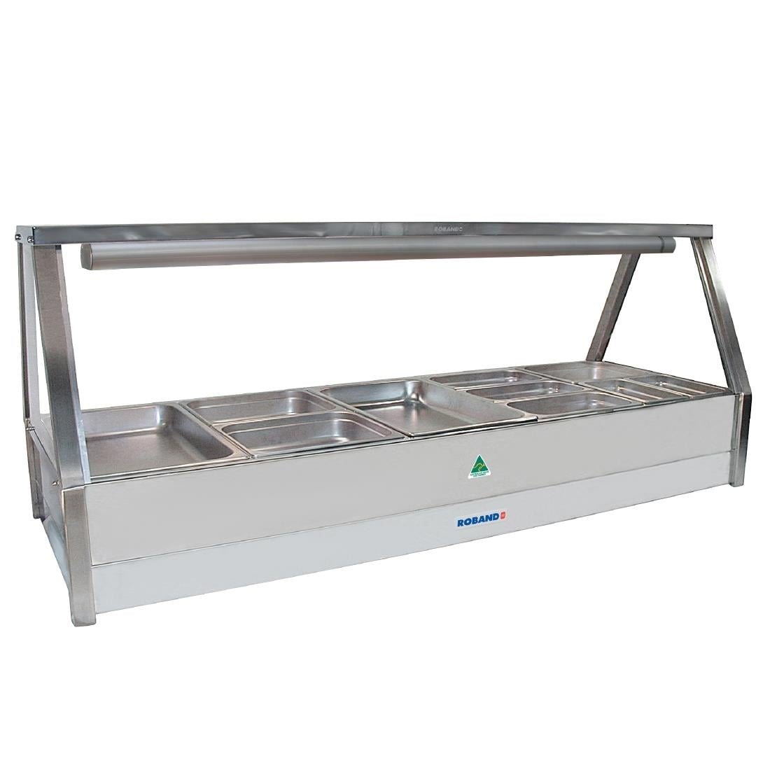 Roband E25RD Hot Food Display Bar With 10x 1/2 Gastronorm Pans • PAS-FZ200