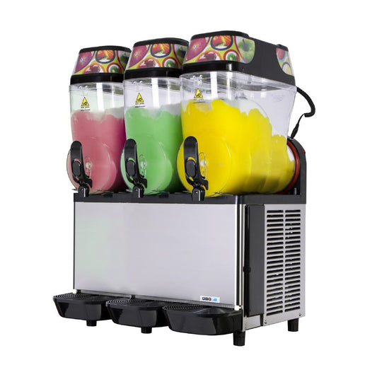 GBG Granitime Three Bowl Slushie Machine (Capacity: 3x12Ltrs | 1200W | 10amp) • PAS-FZ240