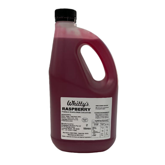 Whitty's Concentrated Premium Flavoured Syrups - Raspberry 2Ltrs (3 Pack) (Raspberry | 2Ltr | Pack of 3) • PAS-FZ241