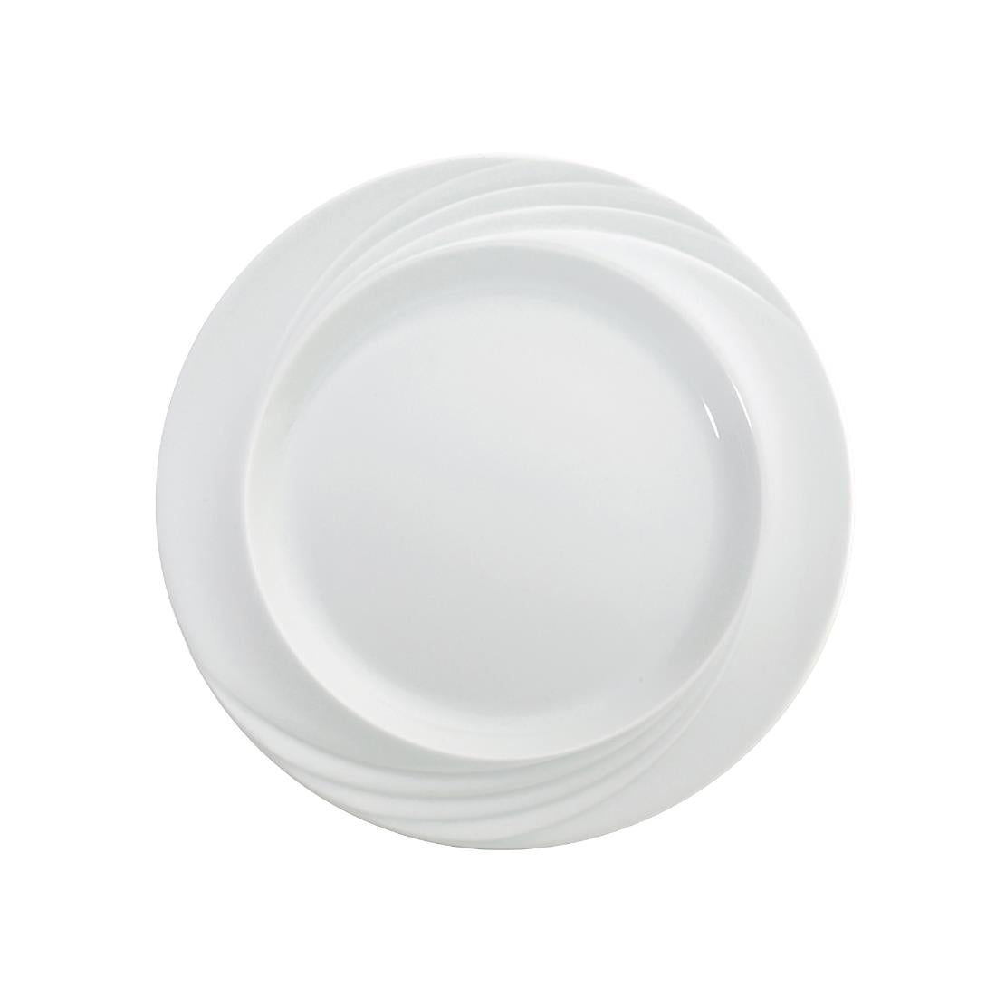 Schonwald Donna Senior Round Wide Rim Plate 240x23mm (6 Pack) (241mm | Pack of 6) • PAS-FZ305