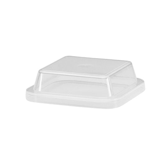 Schonwald Donna Senior Square Plate P/P Lid Opaque 140x140x55mm (12 Pack) (55 x 140 x 140mm | Pack of 12) • PAS-FZ315