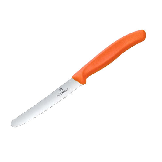 Victorinox Wavy Edge Steak and Tomato Knife - Orange • PAS-FZ377