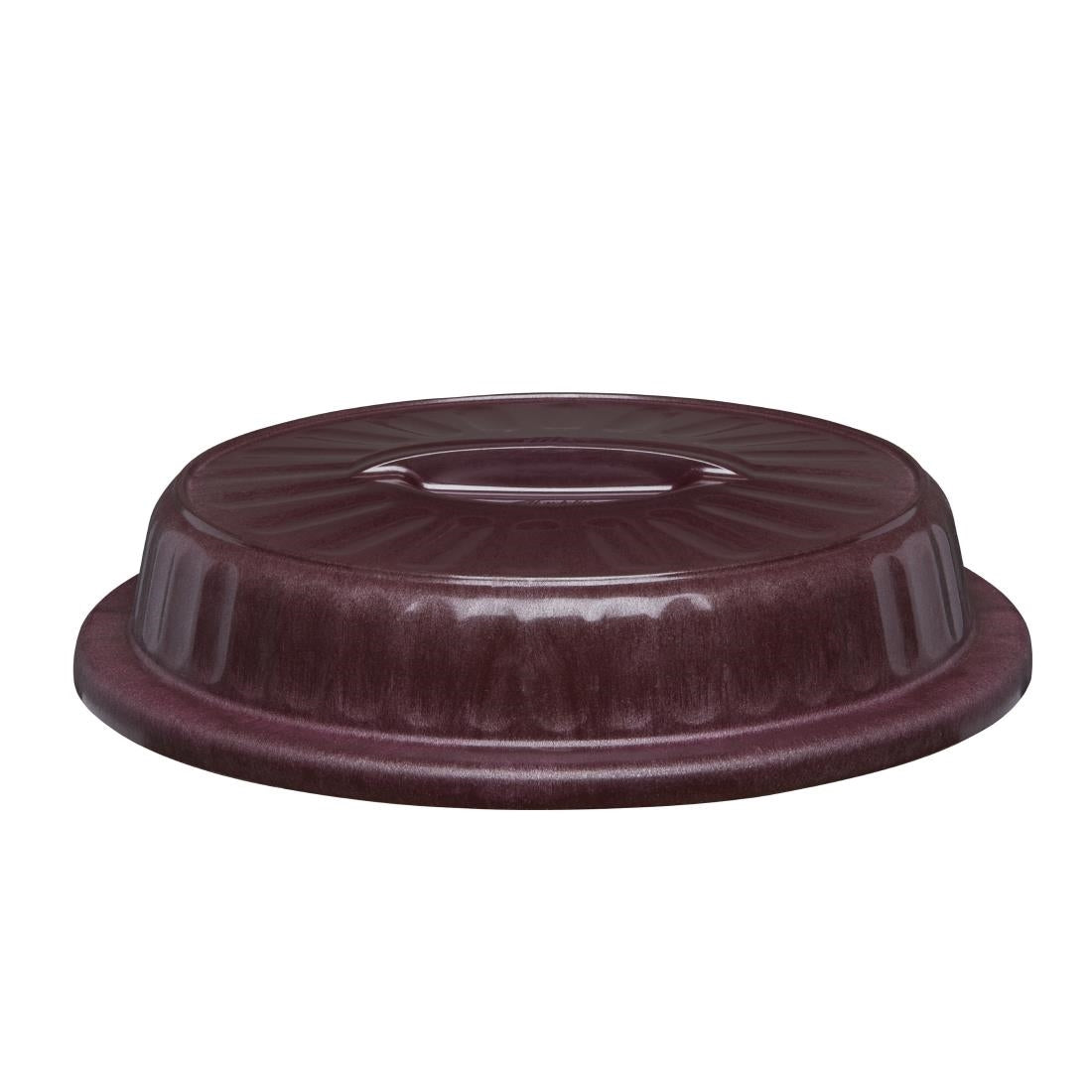 Aladdin Temp-Rite Dome 9"/230mm High Heat Entrée Dome Burgundy (48 Pack) (Size: 230mm / 9" | Pack of 48 | Burgundy) • PAS-FZ406