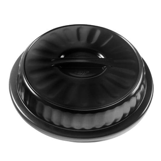 Aladdin Temp-Rite Dome 8"/230mm High Heat Entree Dome Black 48 (48 Pack) (Size: 230mm | Pack of 48 | Black) • PAS-FZ411
