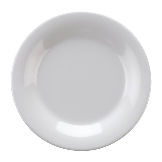 Aladdin Temp-Rite Alacite Plate White 230mm (12 Pack) (Size: 230mm / 9" | Pack of 12 | Alacite) • PAS-FZ420