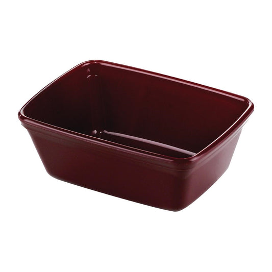 Aladdin Temp-Rite 170ml Designer Series Non-Insulated Soup Bowl - Rectangular - Burgundy (100 Pack) (Capacity: 170ml | Pack of 100) • PAS-FZ427