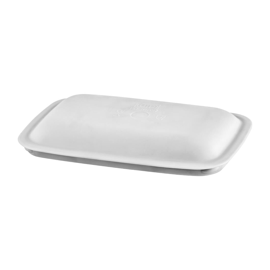 Poliware Reuseable Cover For 170mm Rectangular Bowl Clear (50 Pack) (170mm | Pack of 50) • PAS-FZ476