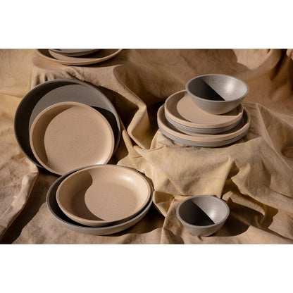 Luzerne Dune Ash Round Plate 214mm (6 Pack) (Pack of 6) • PAS-FZ548