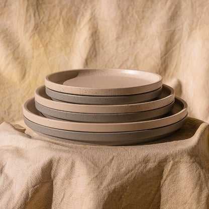 Luzerne Dune Ash Round Plate 214mm (6 Pack) (Pack of 6) • PAS-FZ548