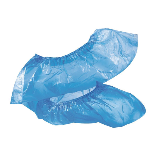 Cidy Supply Disposable Shoe Covers Blue (100 Pack) (Size: One size fits all| Colour: Blue | Pack Quantity: 100) • PAS-FZ617