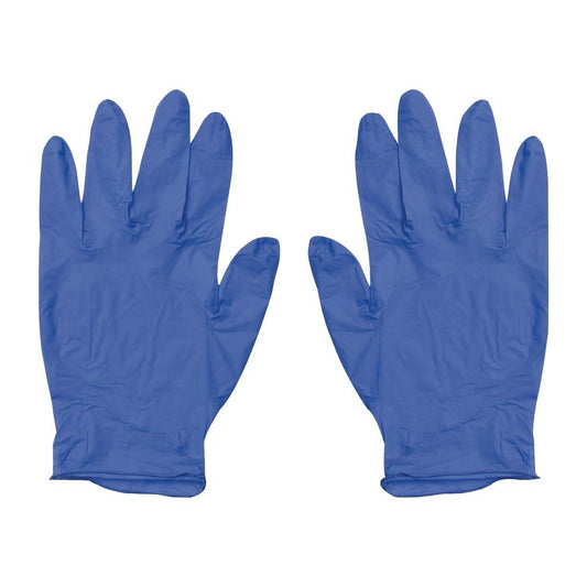 AGA Medical Vinyl Gloves Powder Free Blue - Size M • PAS-FZ662-M