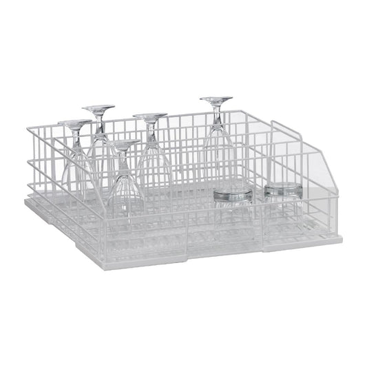 Winterhalter 5 row wire glass rack 500x500mm to suit UC-M/L/XL (Suits UC-M/L/X - 500x500mm) • PAS-FZ675