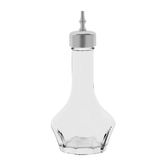 Zanzi Bitters Bottle Glass with Mirror Lid 50ml - 19x37x120mm (Dimensions: 19x37x120mm. Capacity: 50ml) • PAS-FZ727