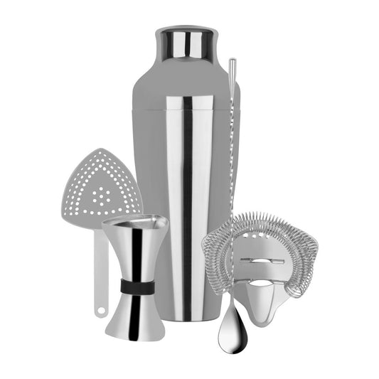 Zanzi Cocktail Set 5pc Stainless Steel • PAS-FZ738