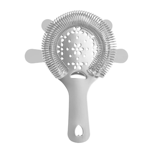 Zanzi Strainer 4 Prong Hawthorn with Flat Handle Stainless Steel - 110mm • PAS-FZ745