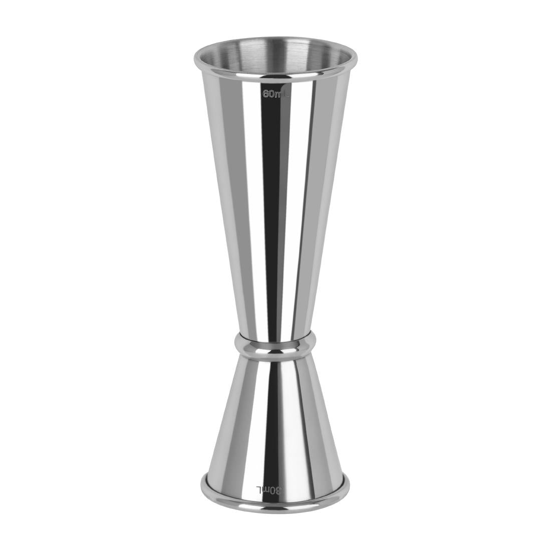 Zanzi Tokyo With Curled Edge Stainless Steel Jigger 30/60ml • PAS-FZ753