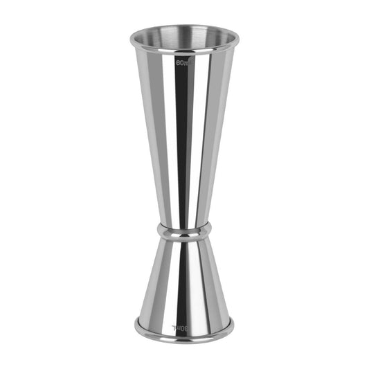 Zanzi Tokyo With Curled Edge Stainless Steel Jigger 30/60ml • PAS-FZ753