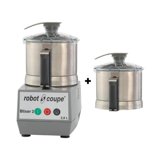 Robot Coupe Blixer 2 - 2.9L Stainless Bowl + Additional Bowl • PAS-FZ849