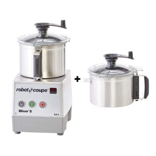 Robot Coupe Blixer 5 - 5.9L Stainless Bowl + Additional Bowl • PAS-FZ856