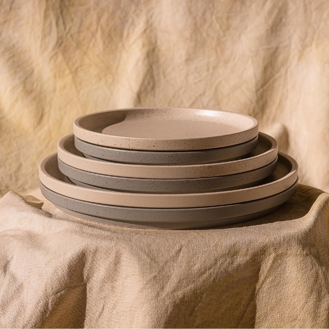 Luzerne Dune Clay Stackable Plate 200mm (6 Pack) • PAS-FZ894
