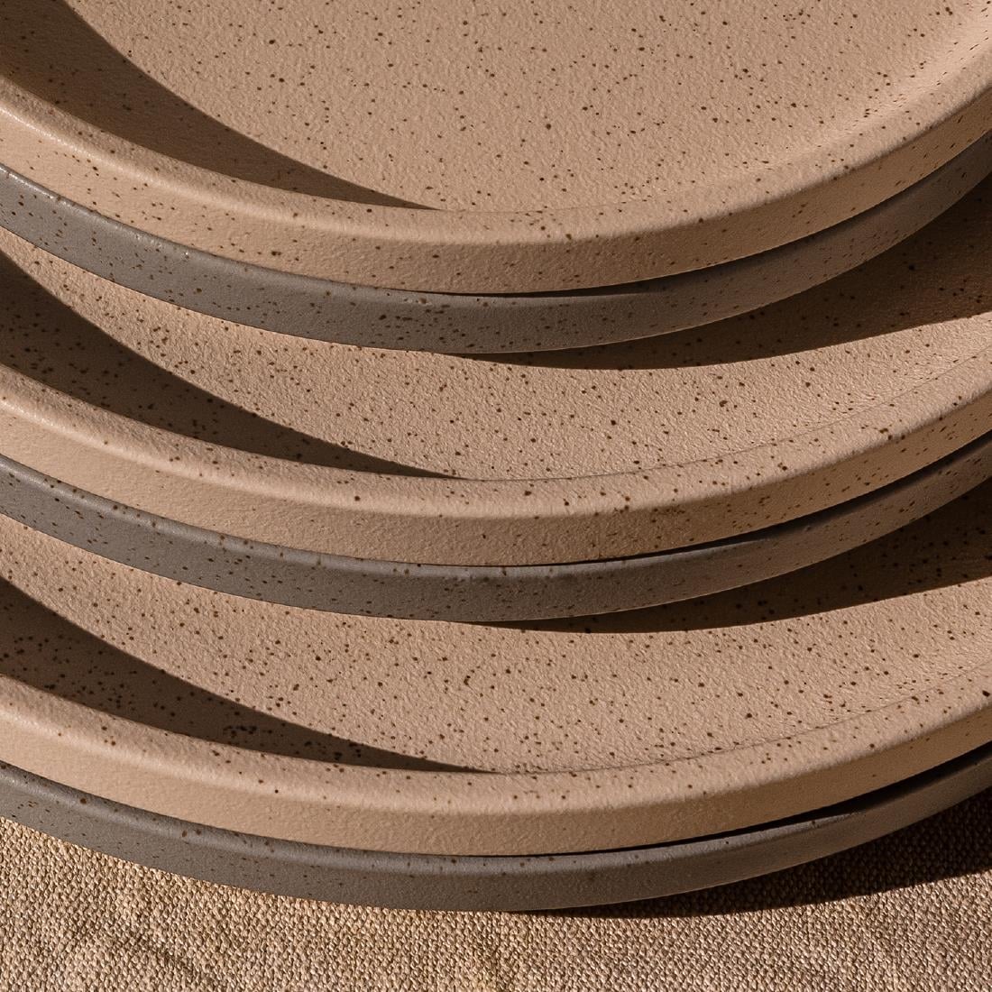 Luzerne Dune Clay Stackable Plate 200mm (6 Pack) (Pack of 6) • PAS-FZ894
