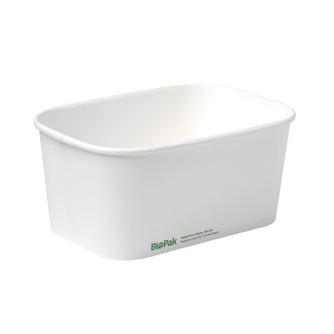 BioPak BioBoard Takeaway Base White - 1000ml (300 Pack) (Pack of 300) • PAS-FZ923