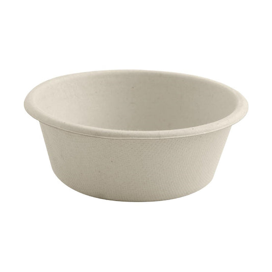 BioPak Sugarcane Base Sauce Containers Natural - 90ml (1000 Pack) (Natural Colourway | 90 ml / 3oz| Pack of 1000) • PAS-DU649
