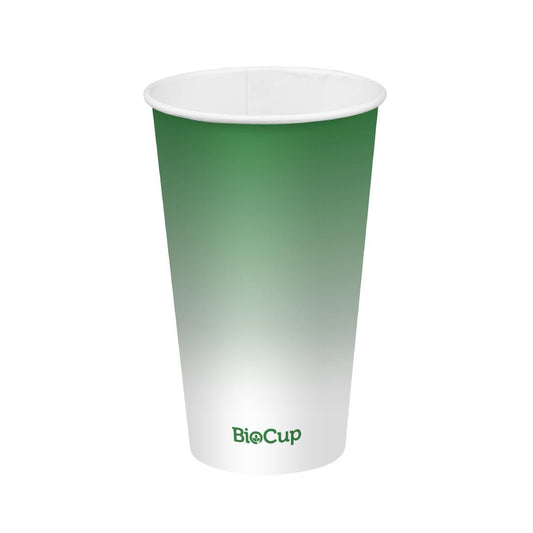 BioPak Cold Paper BioCup Green - 500ml / 90mm (1000 Pack) • PAS-FZ987