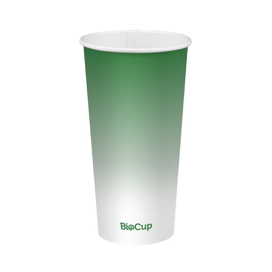 BioPak Cold Paper BioCup Green - 600 / 90mm (1000 Pack) (Capacity: 600ml | Pack of 1000) • PAS-FZ988