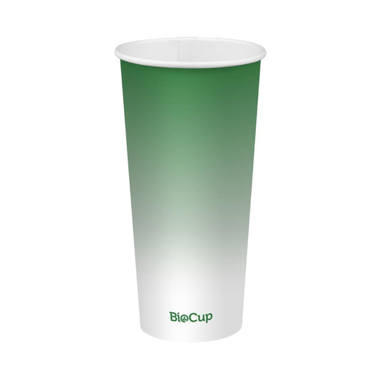 BioPak Cold Paper BioCup Green - 650ml / 90mm (1000 Pack) (Pack of 1000) • PAS-FZ990