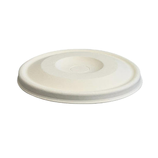 BioPak Cold Paper Sugercane Flat BioCup Lids - 90mm (10 Pack) (Pack of 10) • PAS-FZ994