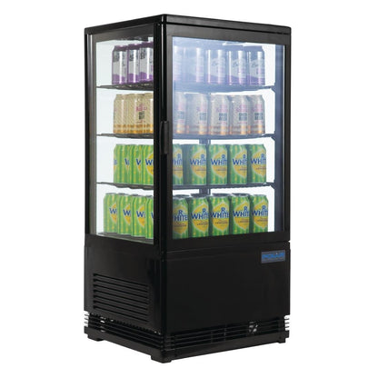 Polar C-Series Energy Efficient  Display Fridge Black 68Ltr • PAS-CX577-A