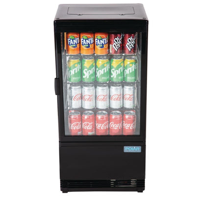 Polar C-Series Energy Efficient  Display Fridge Black 68Ltr • PAS-CX577-A