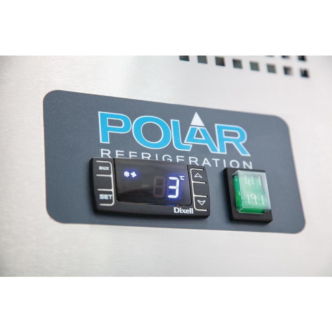 Polar U-Series 2 Door and 2 Drawer Counter Fridge 417Ltr • PAS-GD874-A