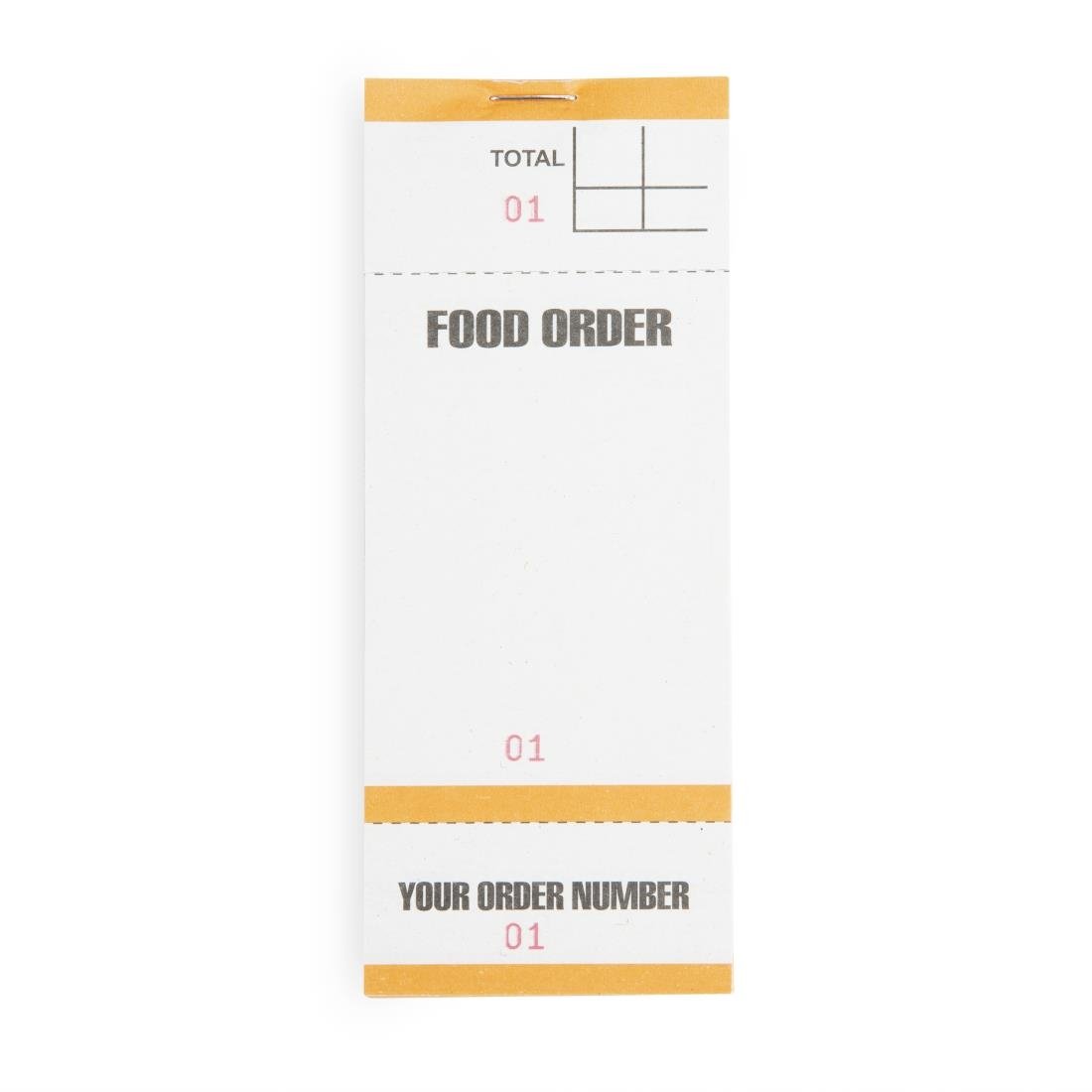 Olympia Recyclable Bar Food Order Pads with Tickets Single Leaf (Pack of 50) • PAS-G522