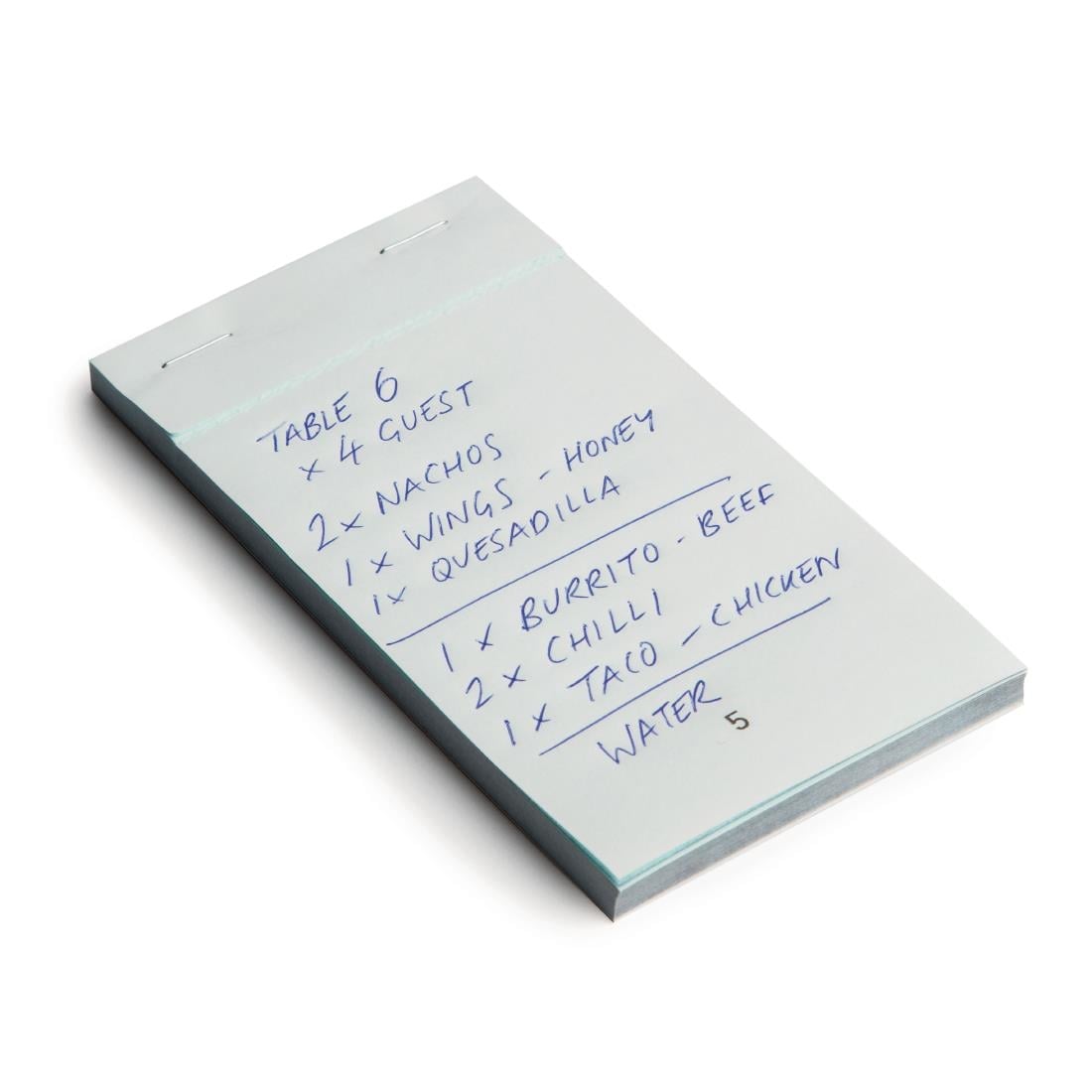 Olympia Recyclable Carbonless Waiter Pad Duplicate Small (50 Pack) (Size: 76x127mm / 3x5" | 50 pages) • PAS-G524