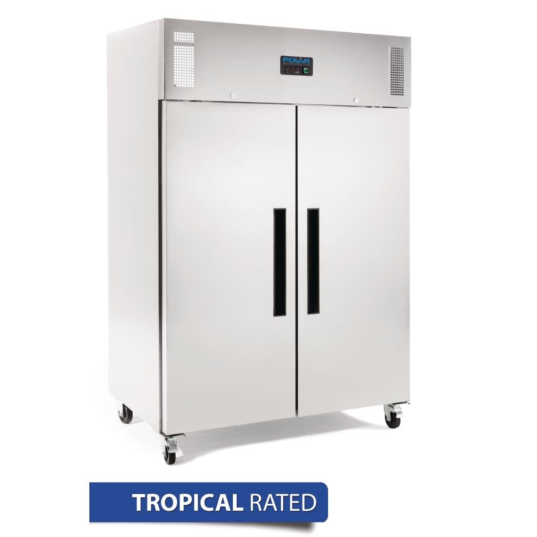 Polar G-Series 2 Door Upright Freezer Stainless Steel 1200Ltr • PAS-DL896-A