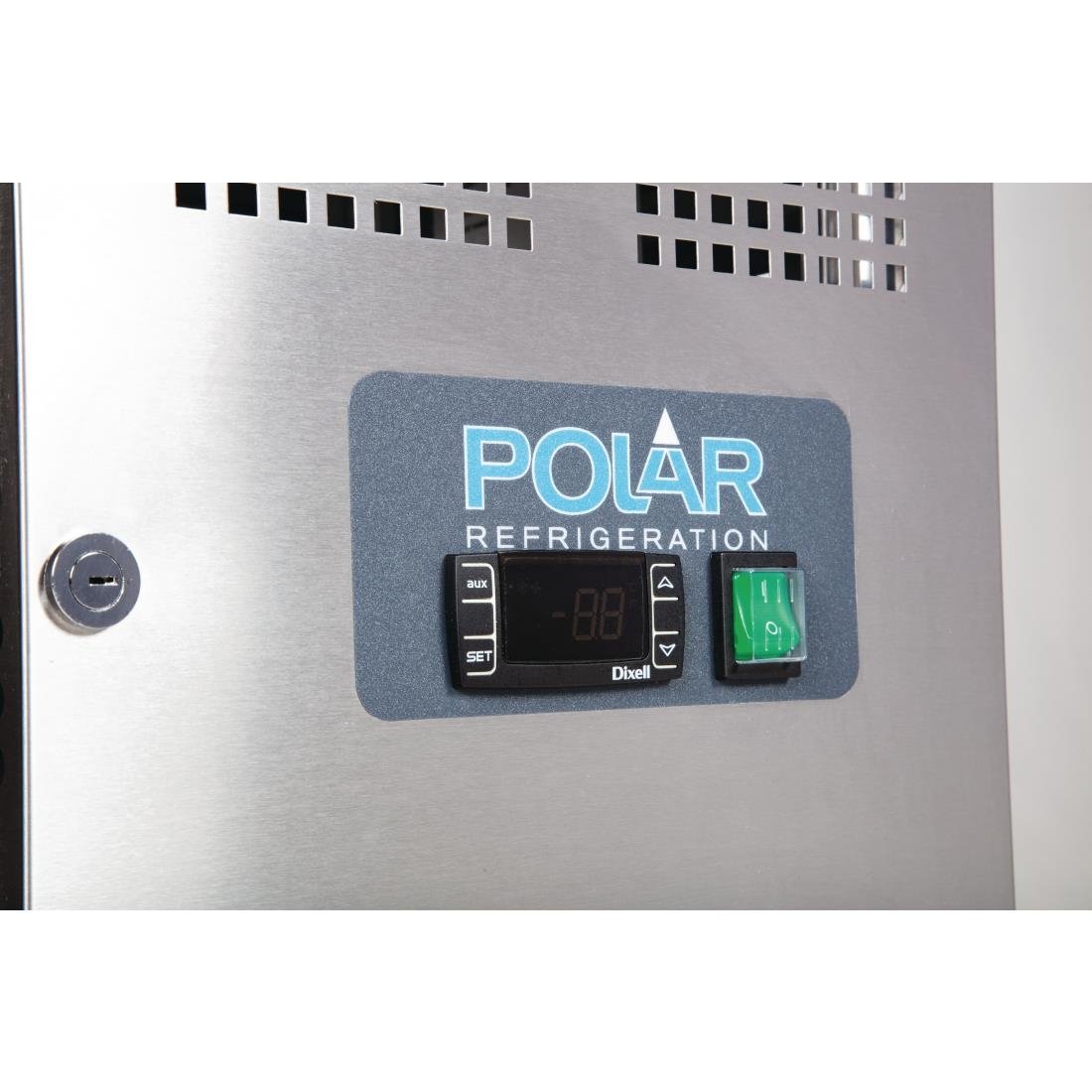 Polar U-Series Double Door Counter Fridge 282Ltr • PAS-G596-A