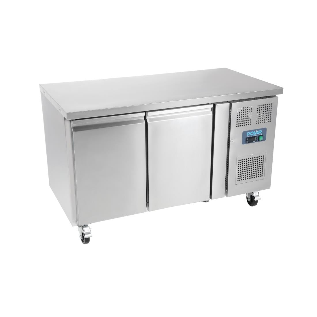 Polar U-Series Double Door Counter Fridge - 282Ltr • PAS-UA047-A
