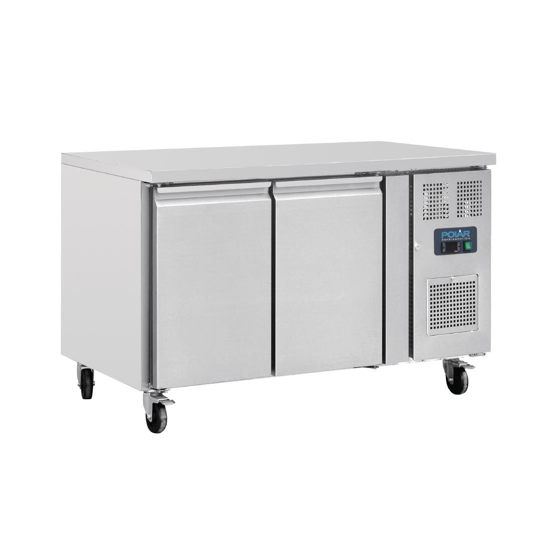 Polar U-Series Double Door Counter Fridge - 282Ltr • PAS-UA047-A