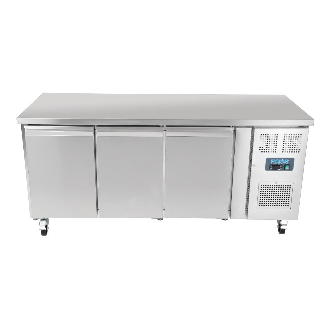 Polar U-Series Triple Door Counter Fridge - 417Ltr • PAS-UA048-A
