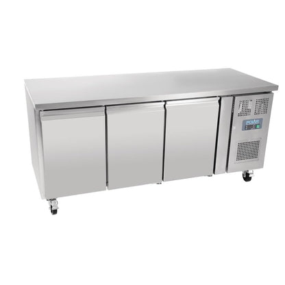 Polar U-Series Triple Door Counter Fridge - 417Ltr • PAS-UA048-A