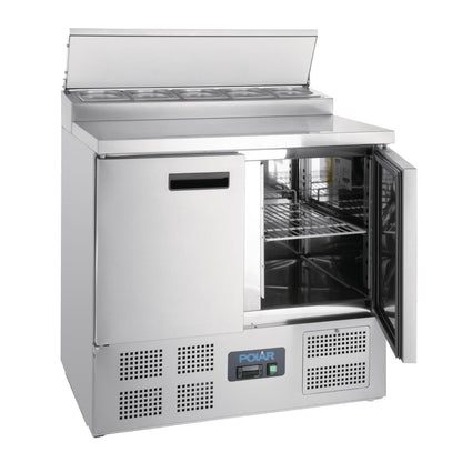 Polar G-Series Pizza Prep Counter Fridge 254Ltr • PAS-G604-A
