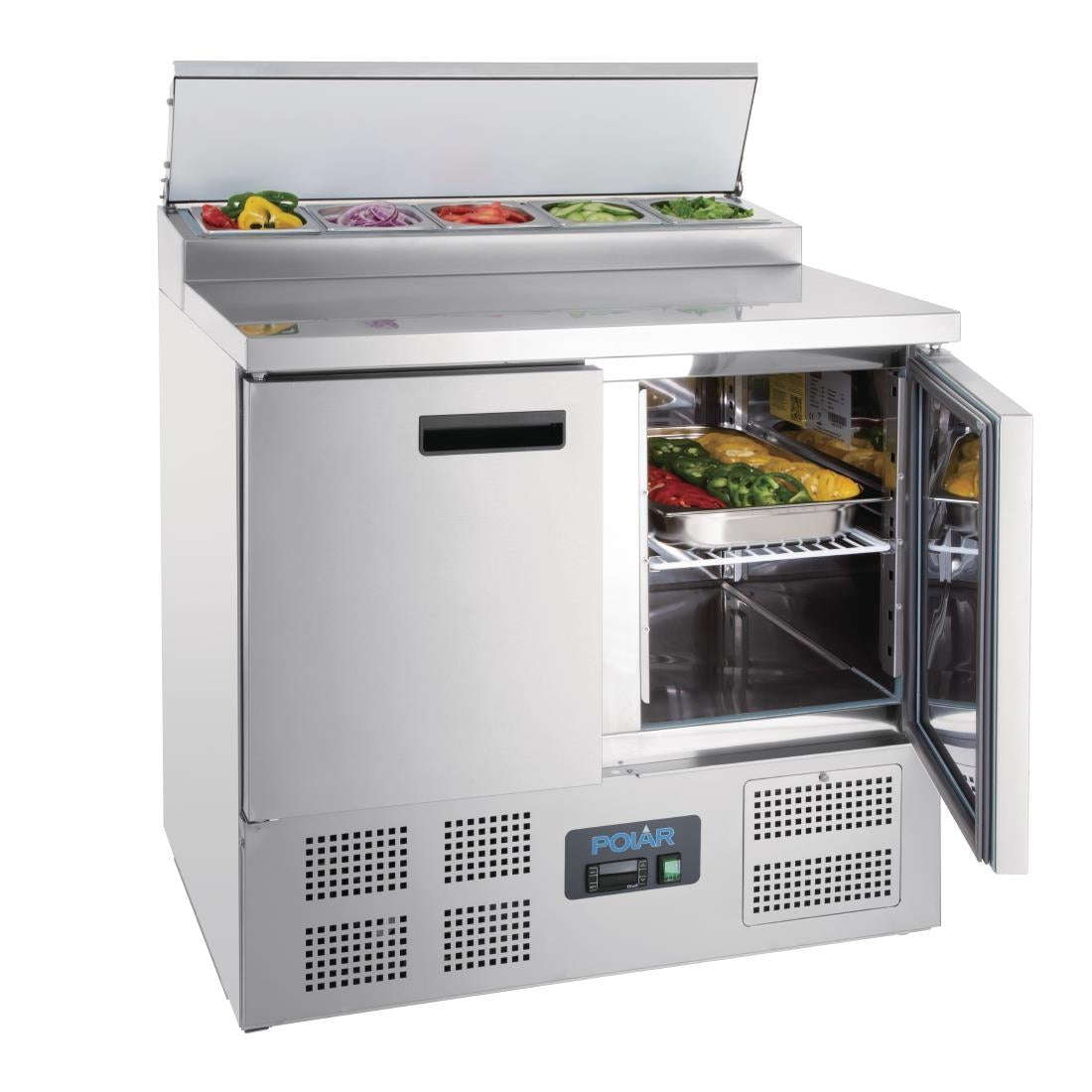 Polar G-Series Pizza Prep Counter Fridge 254Ltr • PAS-G604-A