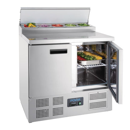 Polar G-Series Pizza Prep Counter Fridge 254Ltr • PAS-G604-A