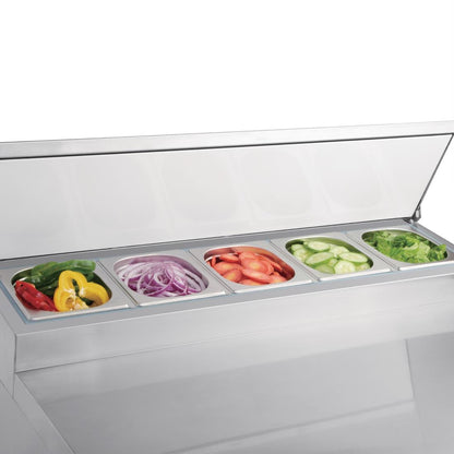 Polar G-Series Pizza Prep Counter Fridge 254Ltr • PAS-G604-A