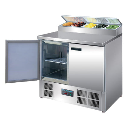 Polar G-Series Pizza Prep Counter Fridge 254Ltr • PAS-G604-A
