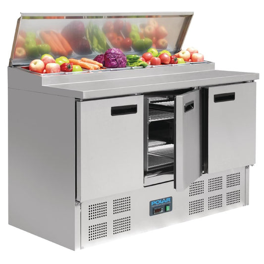 Polar G-Series Pizza Prep Counter Fridge 390Ltr • PAS-G605-A