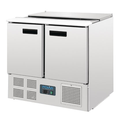 Polar G-Series Saladette Counter Fridge 240Ltr (155W. 2x1/1GN + 3x 1/6GN. R600a) • PAS-G606-A
