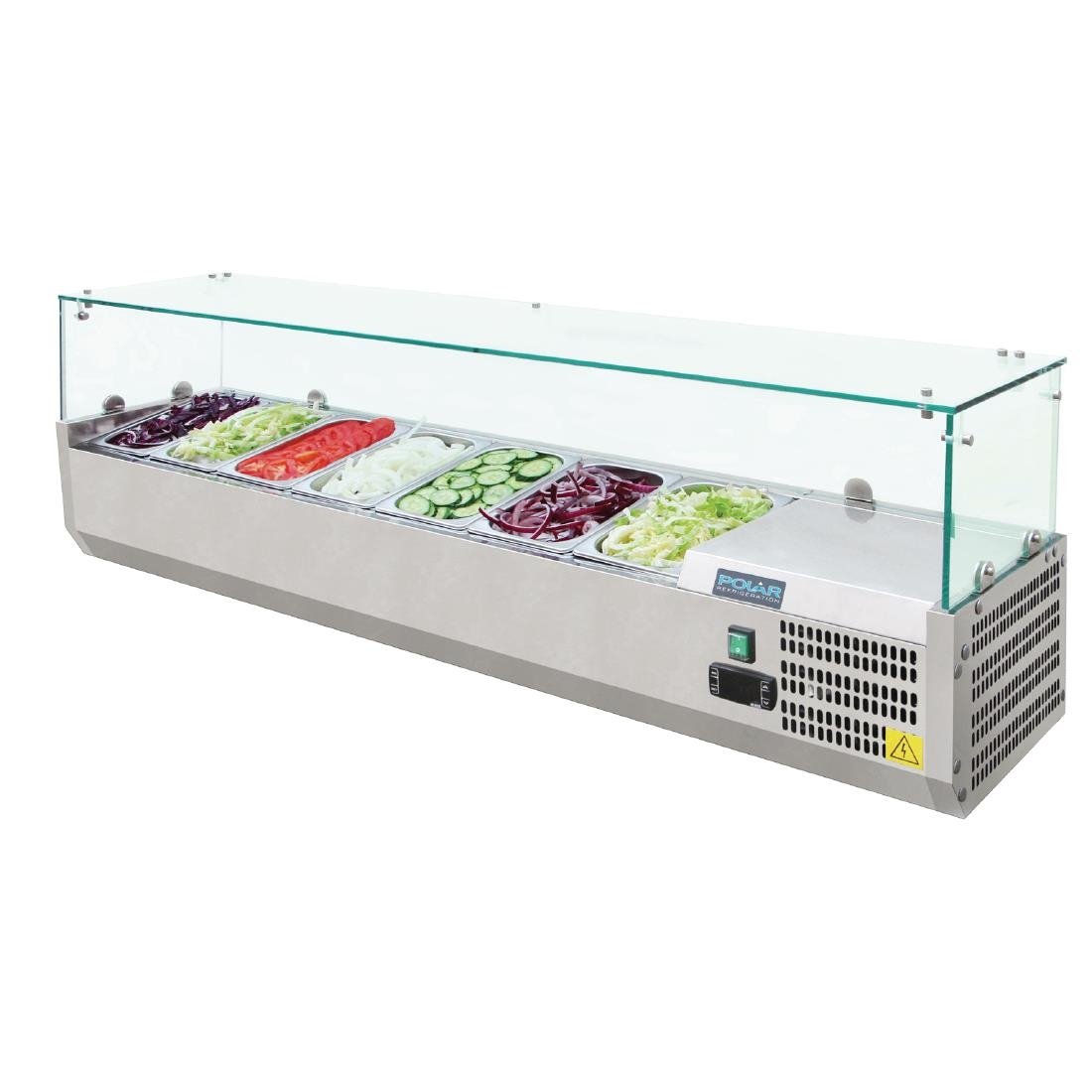 Polar G-Series Countertop Prep Fridge 7x 1/4GN • PAS-G609-A